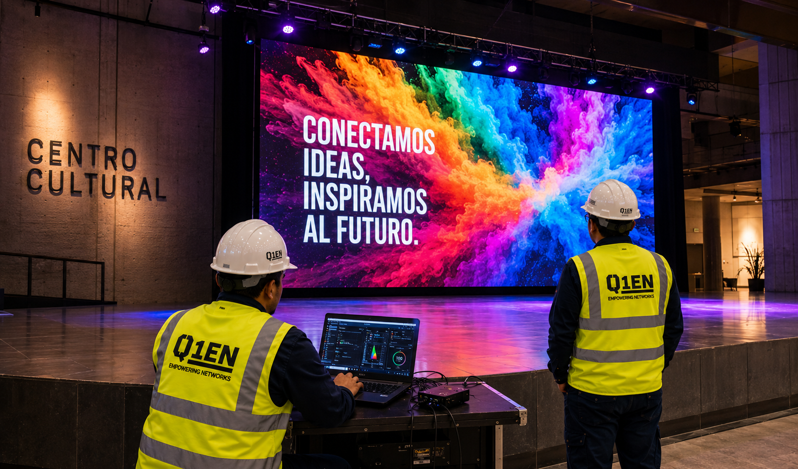Muro LED corporativo